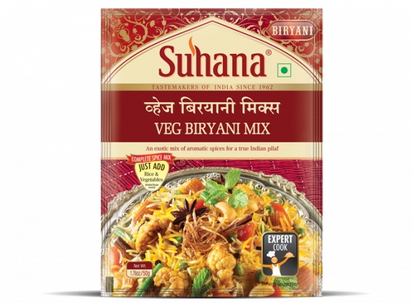 Suhana Veg Biryani Spice Mix 50g Pouch