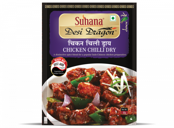 Suhana Ready-to-cook Chicken Chilli (Dry) Mix 50g Pouch