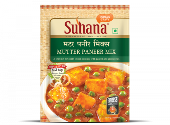 Suhana Mutter Paneer Spice Mix 50g Pouch