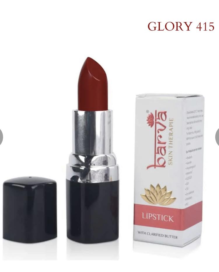 Natural Lipstick : shade 415 Glory Deep Red with Maroon Undertone